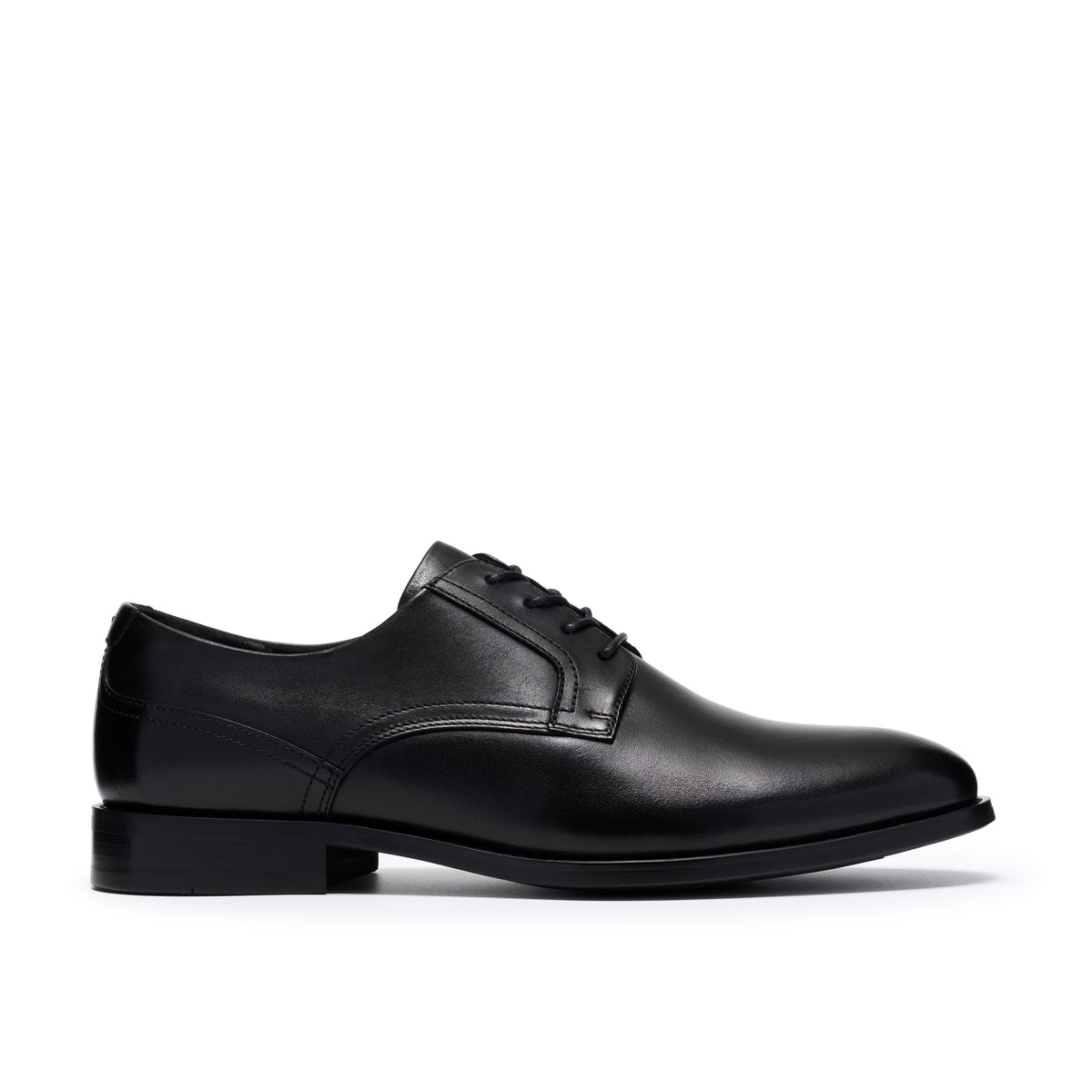 Clarks Bowburn Lace Black Leather Shoes