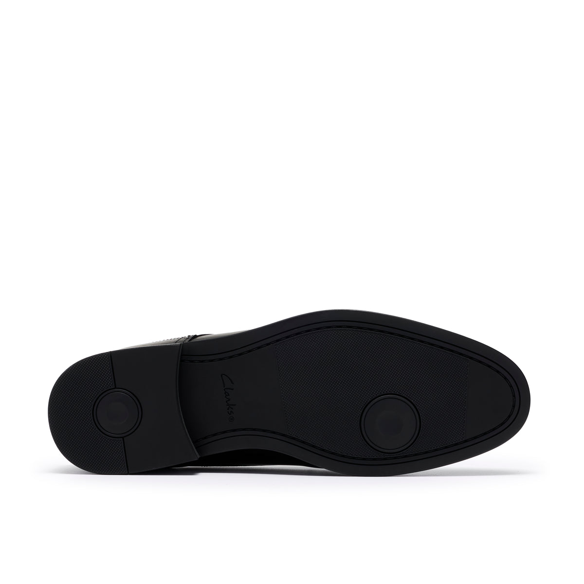 Clarks Bowburn Lace Black Leather Shoes