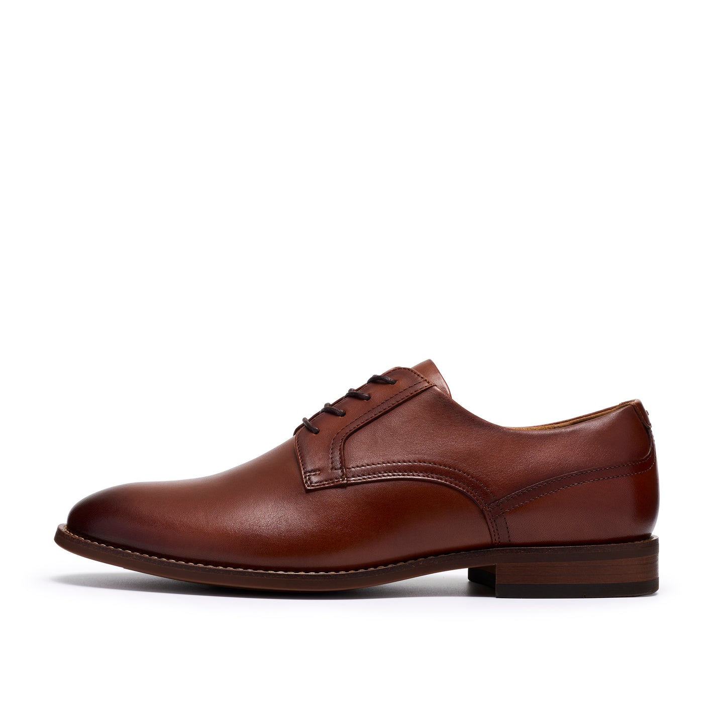 Clarks Bowburn Lace Tan Leather Shoes