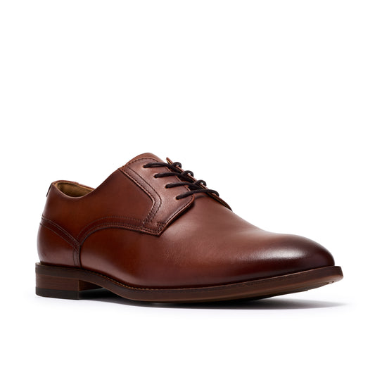 Clarks Bowburn Lace Tan Leather Shoes