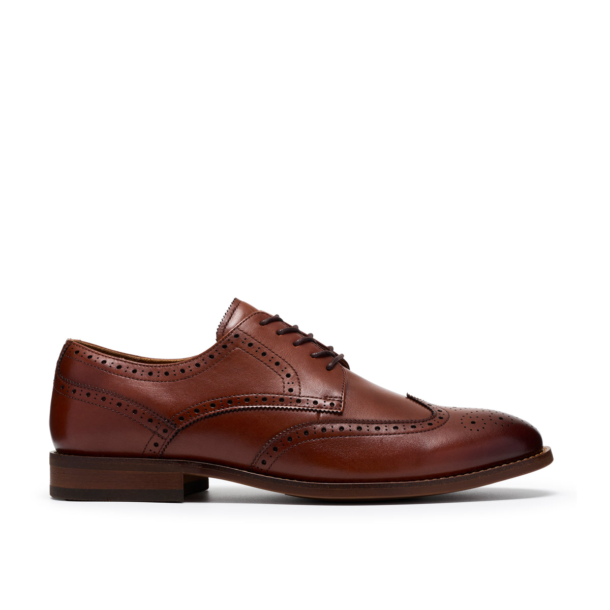 Clarks Bowburn Tip Tan Leather Shoes