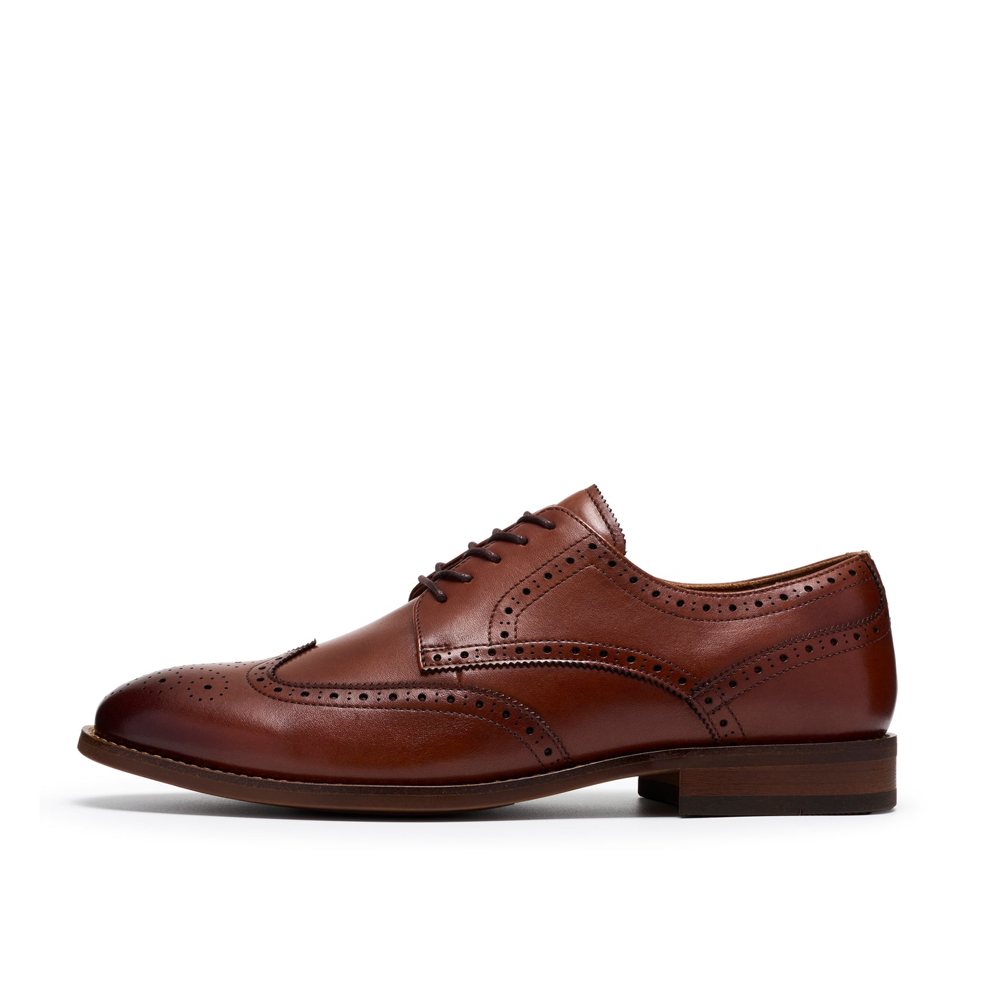 Clarks Bowburn Tip Tan Leather Shoes