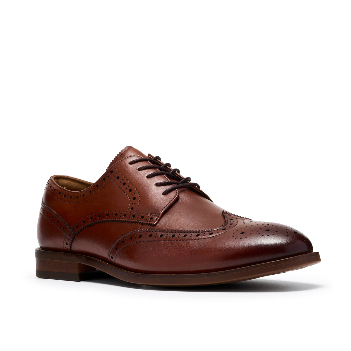 Clarks Bowburn Tip Tan Leather Shoes