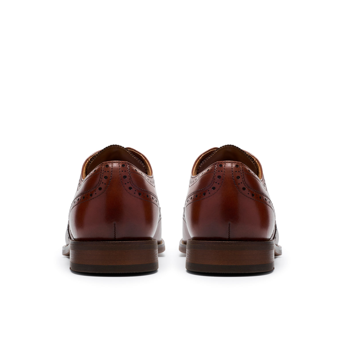 Clarks Bowburn Tip Tan Leather Shoes