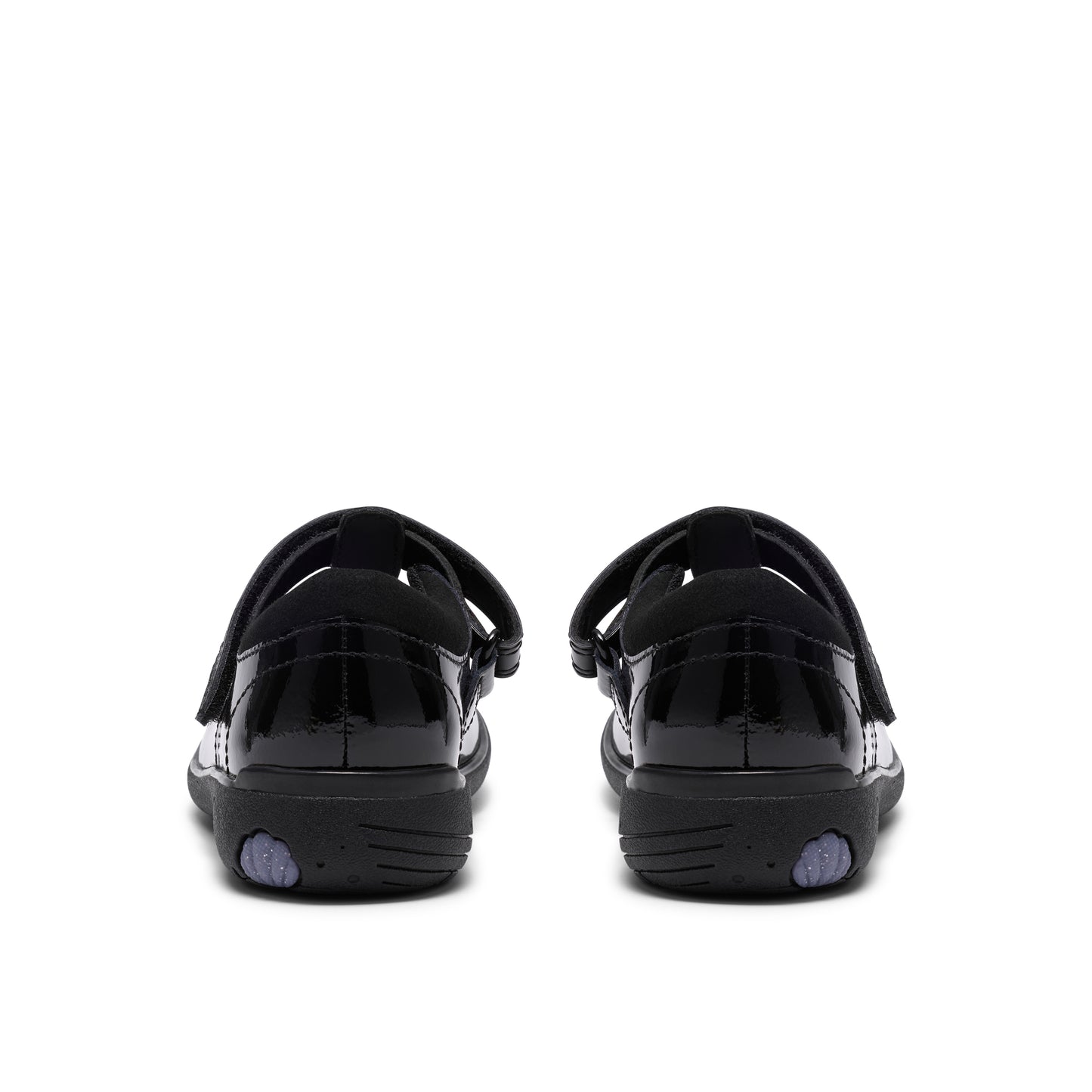 Clarks Relda Magic Black Pat School Shoes