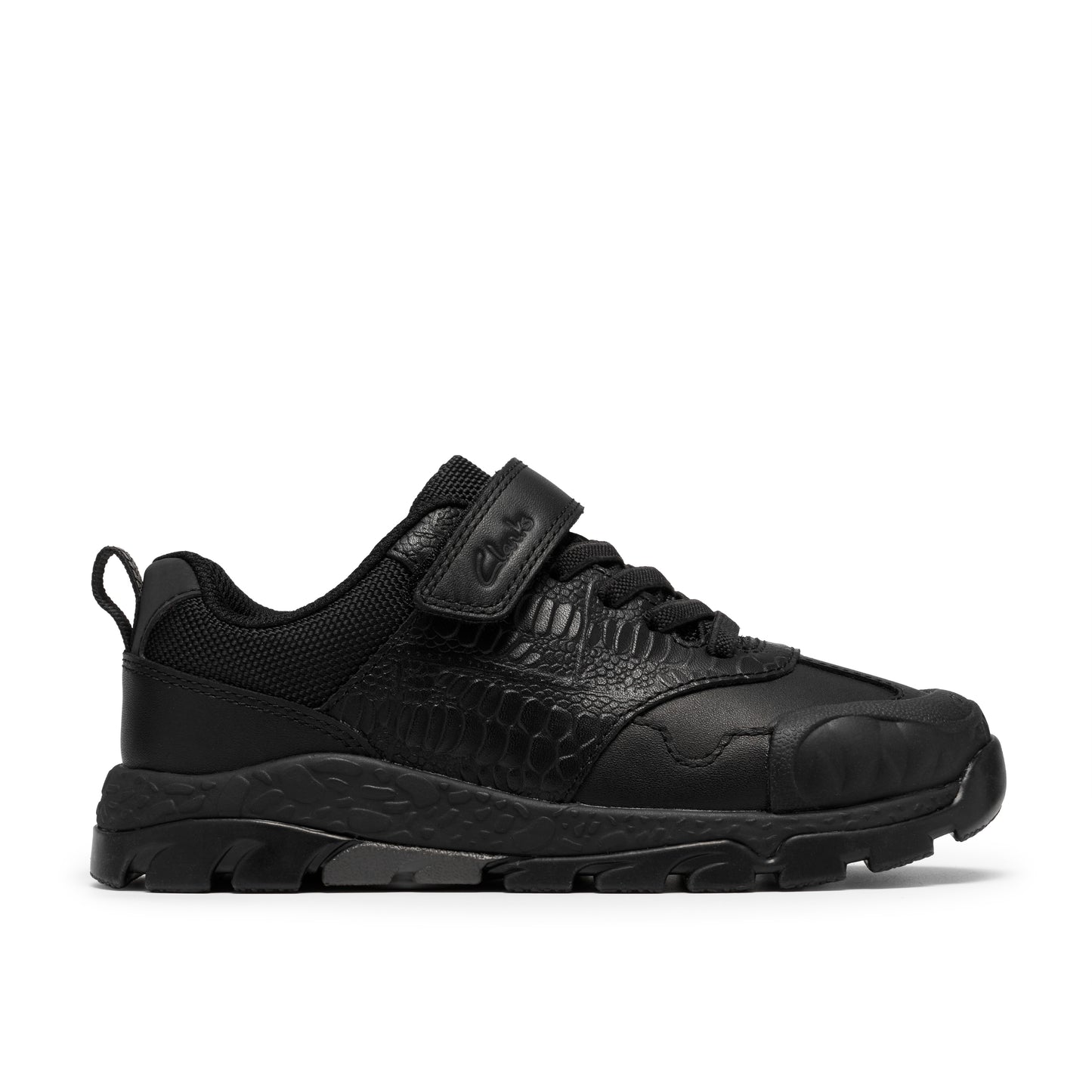 Clarks Steggy2 Soar Black Leather School Shoes