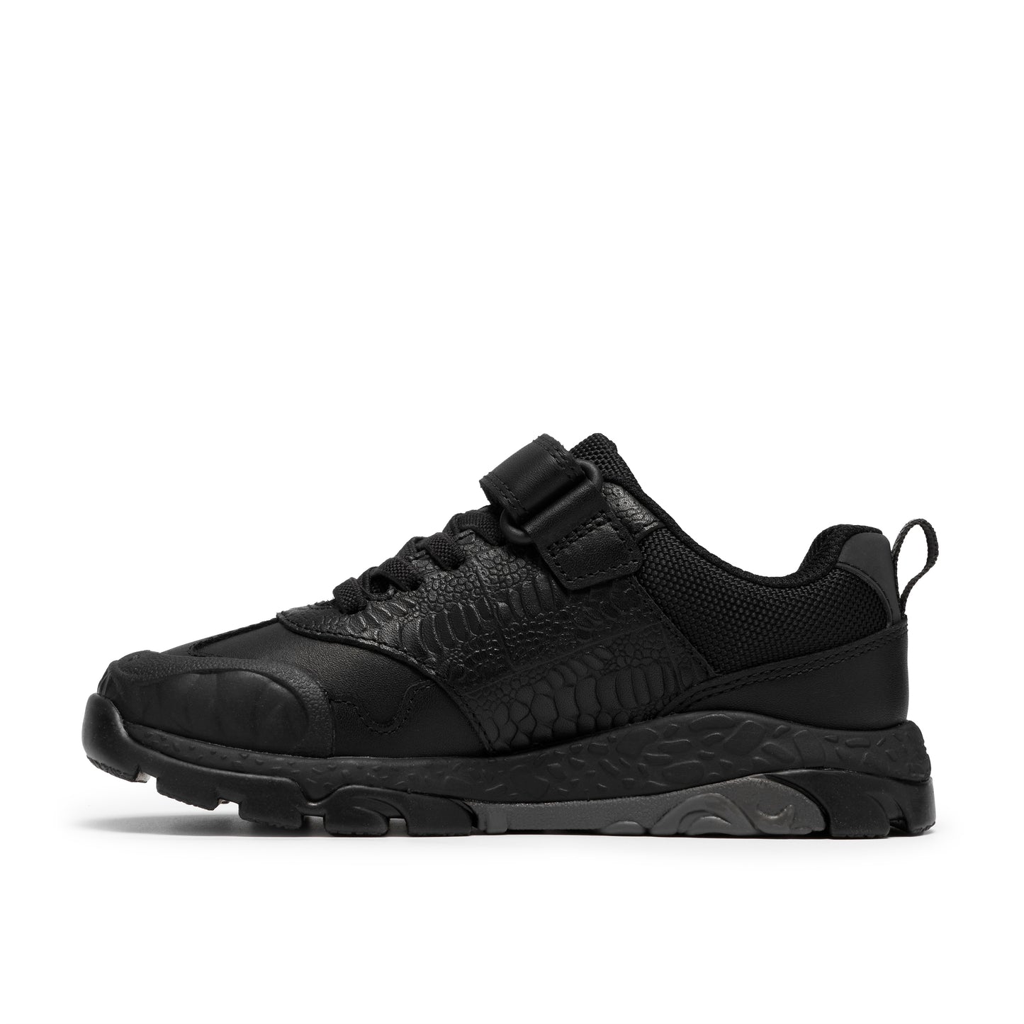 Clarks Steggy2 Soar Black Leather School Shoes