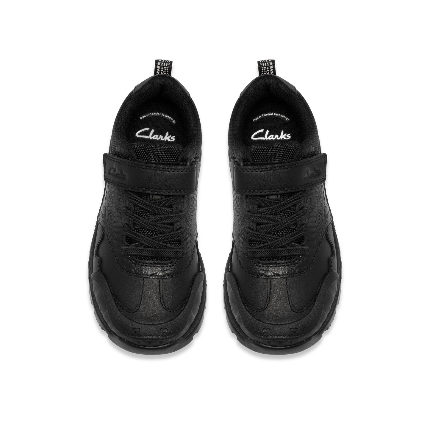 Clarks Steggy2 Soar Black Leather School Shoes