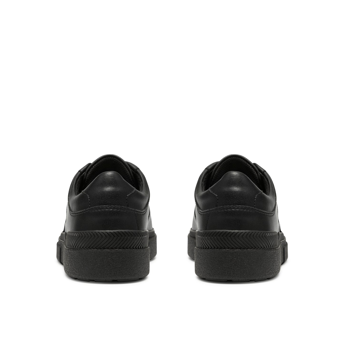 Clarks SomersetFlex Black Leather School Shoes