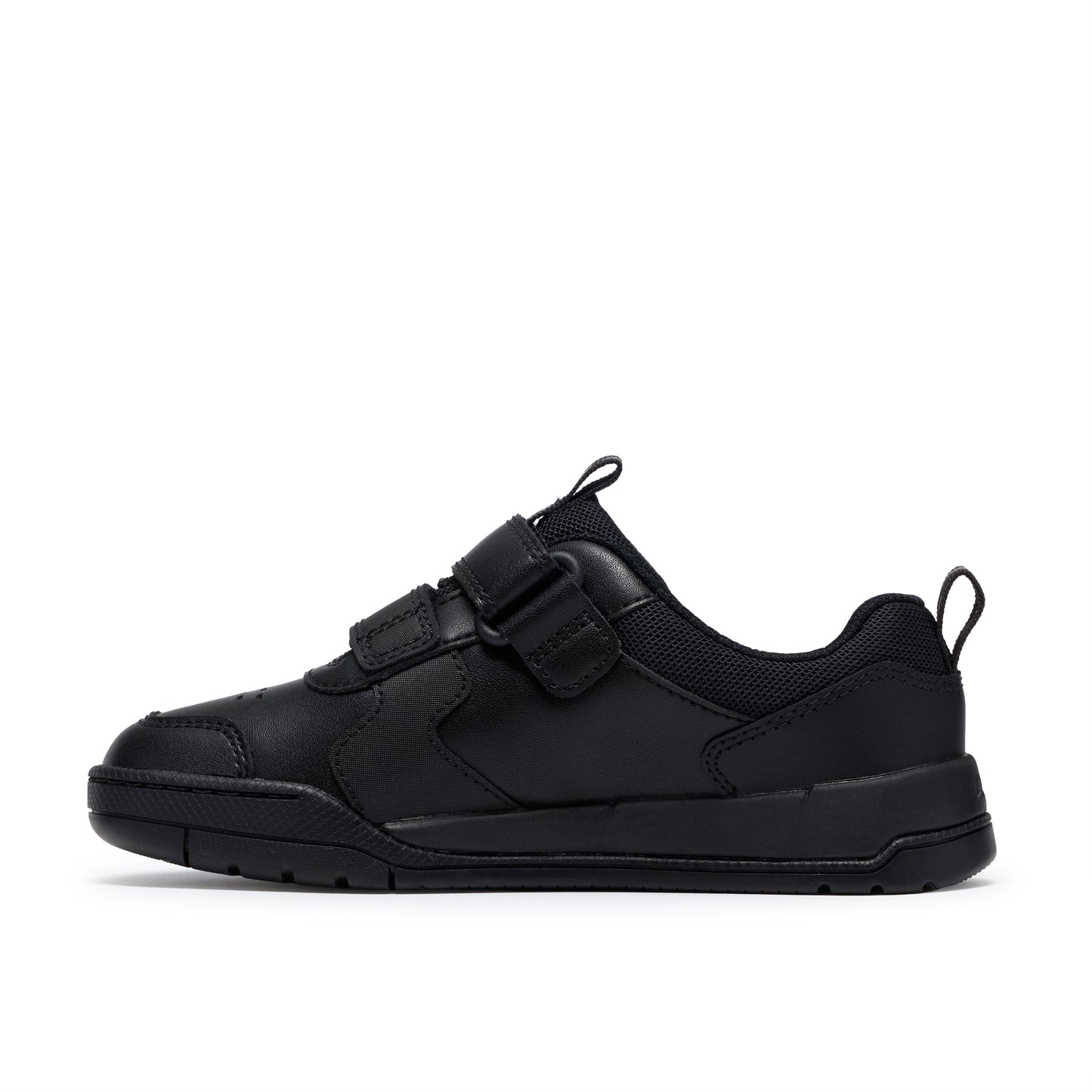 Clarks Laser Play Black Leather School Shoes