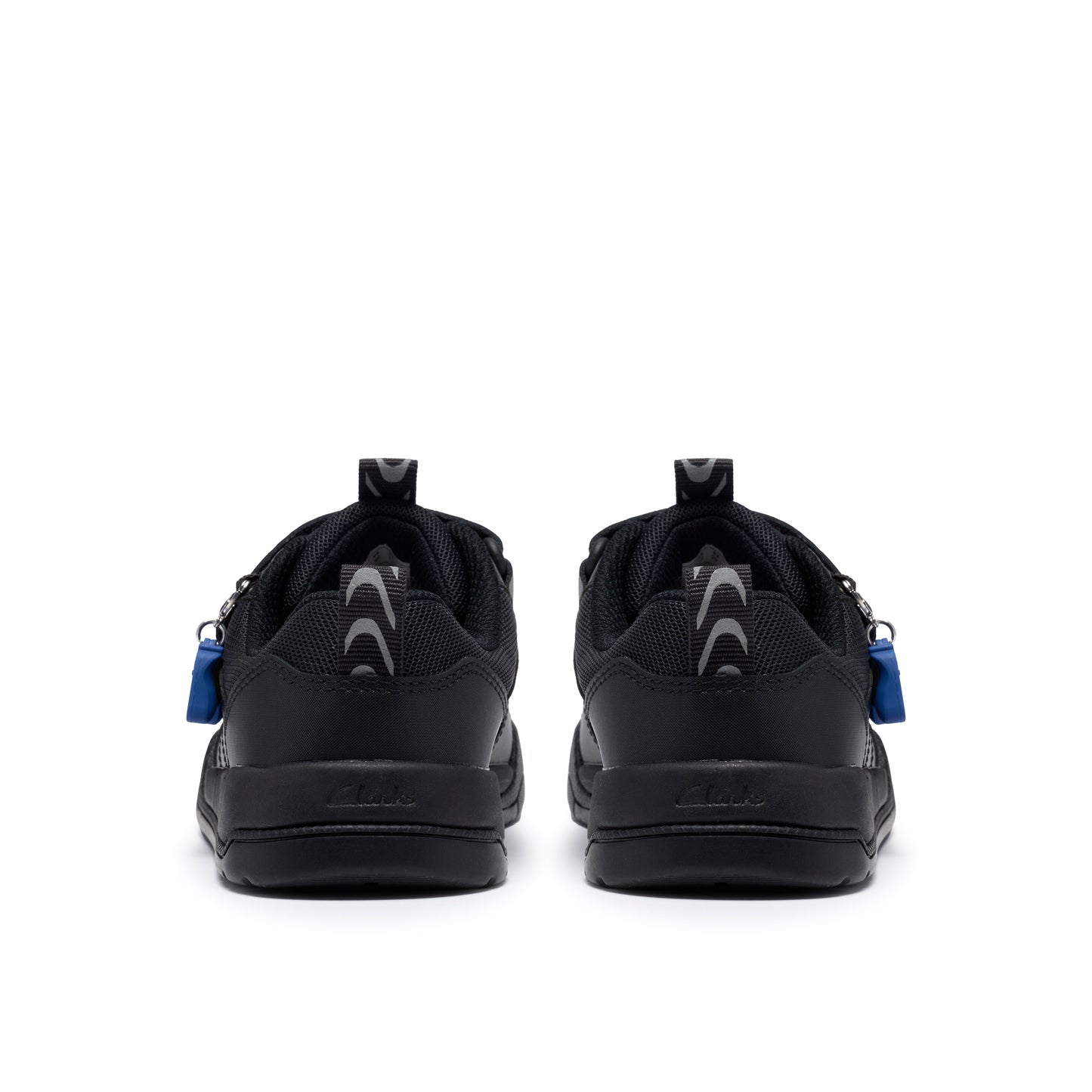 Clarks Laser Play Black Leather School Shoes