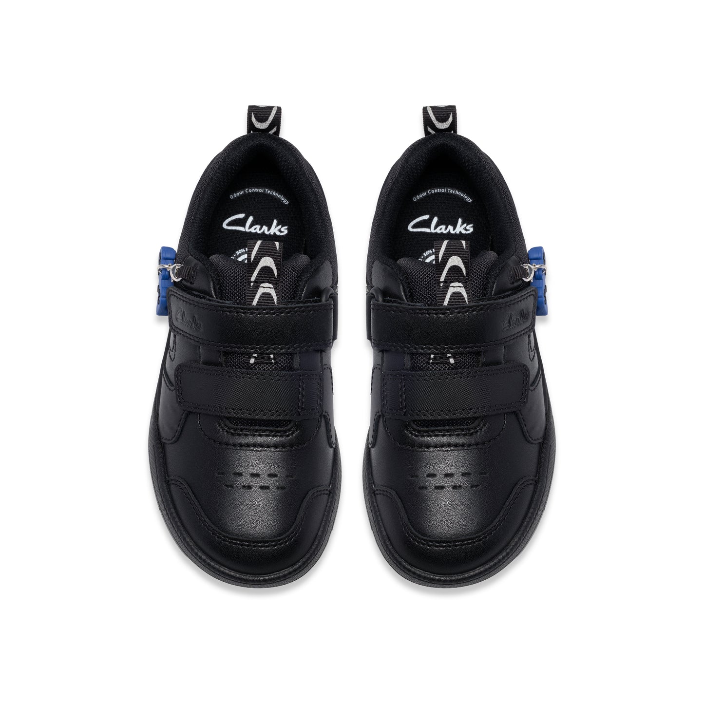 Clarks Laser Play Black Leather School Shoes