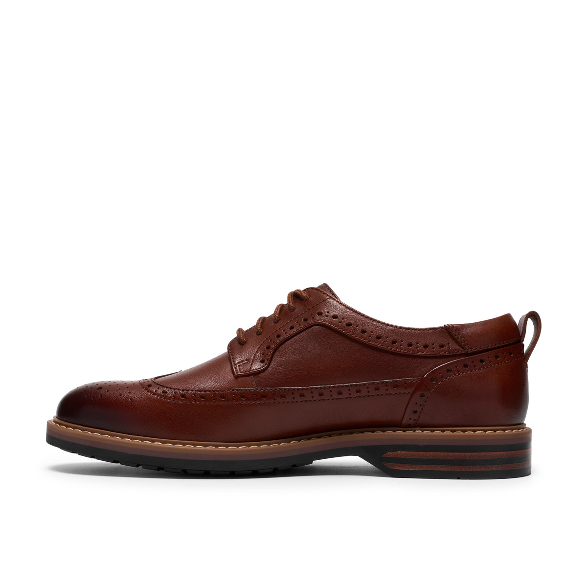 Clarks Aldwin2 Limit Dark Tan Leather Shoes