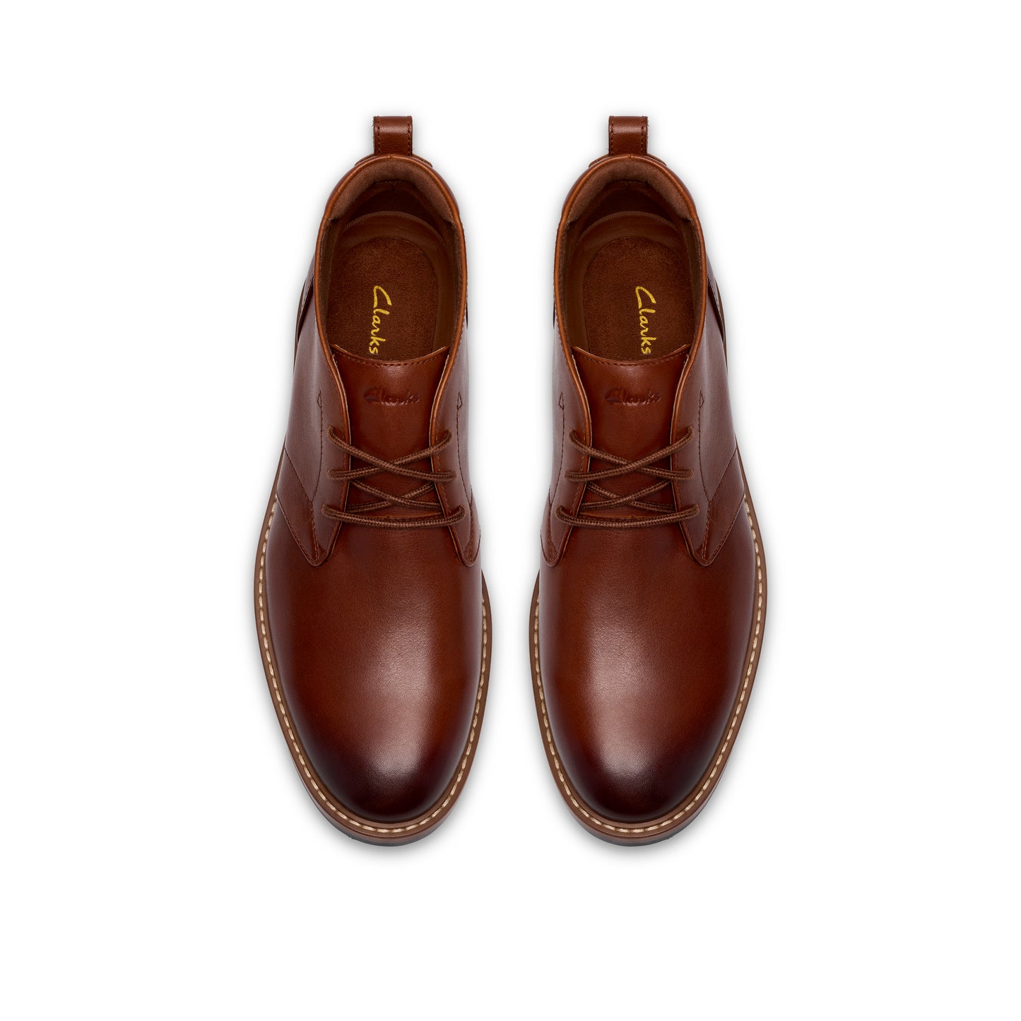 Clarks Aldwin2 Chukka Tan Leather Boots