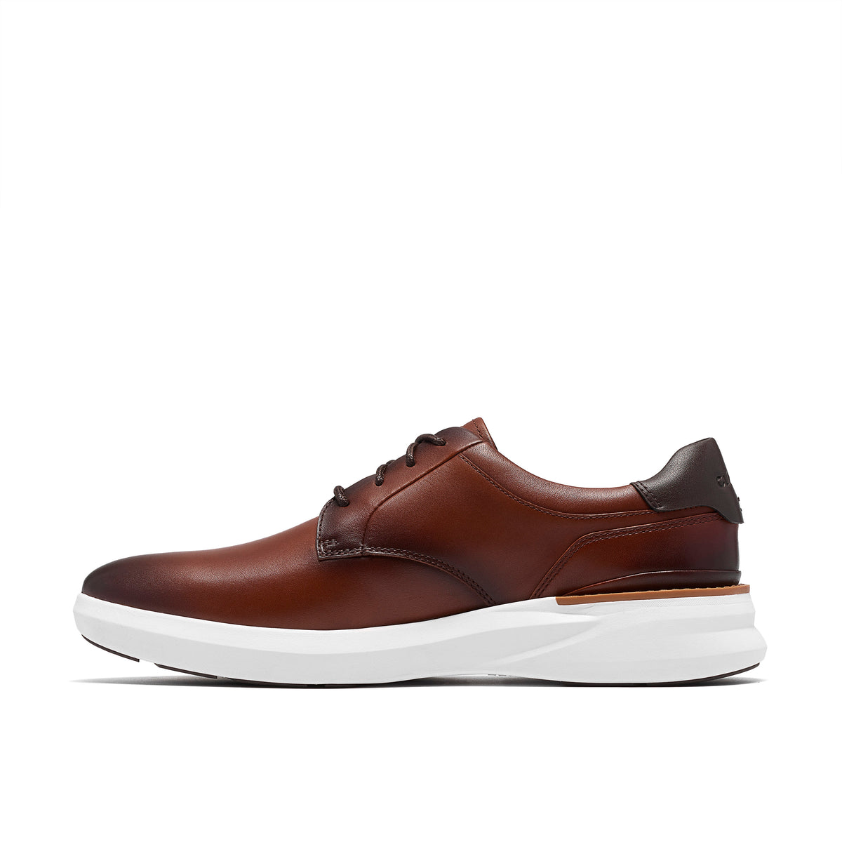 Clarks Code H Plain Tan Leather Shoes