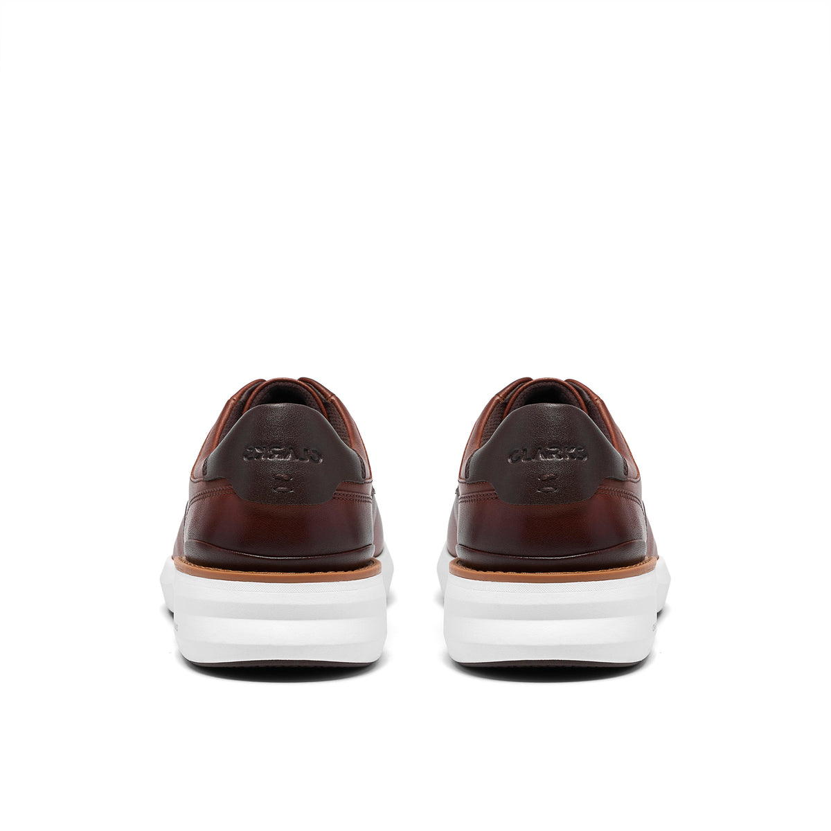Clarks Code H Plain Tan Leather Shoes