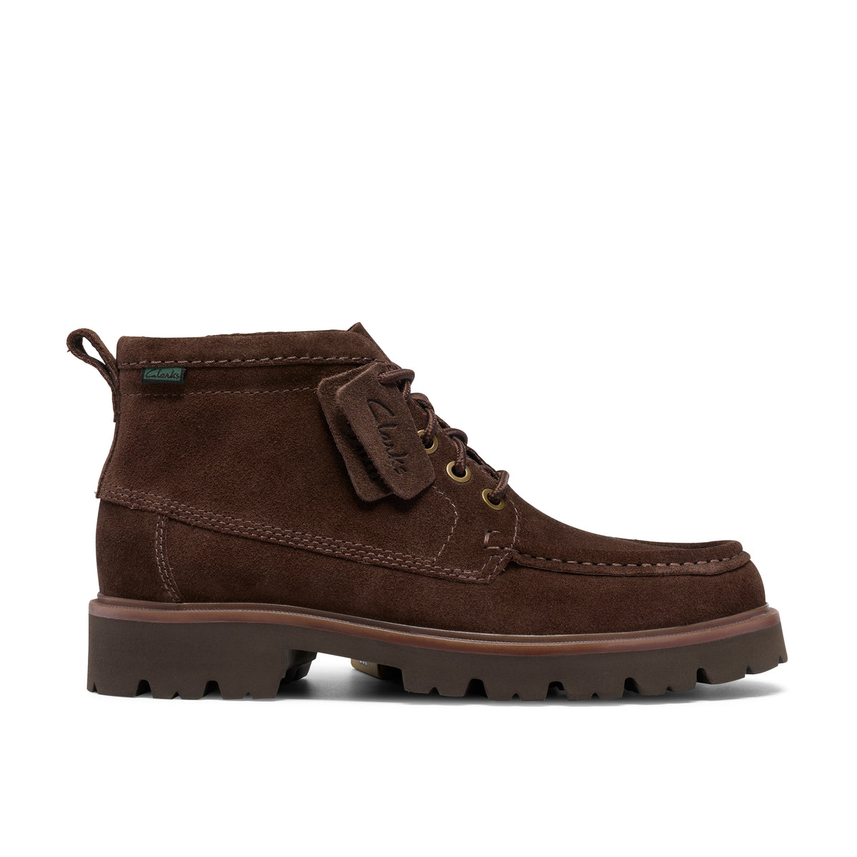 Clarks Cleyhill Hi Brown Sde Boots