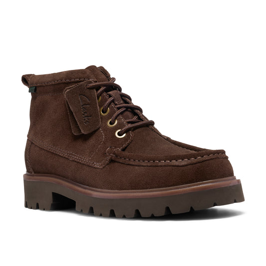 Clarks Cleyhill Hi Brown Sde Boots