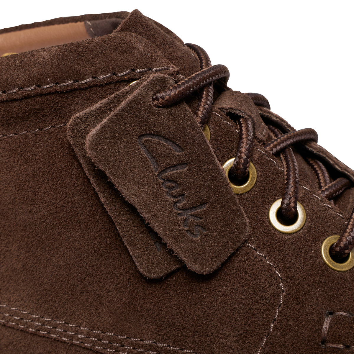 Clarks Cleyhill Hi Brown Sde Boots