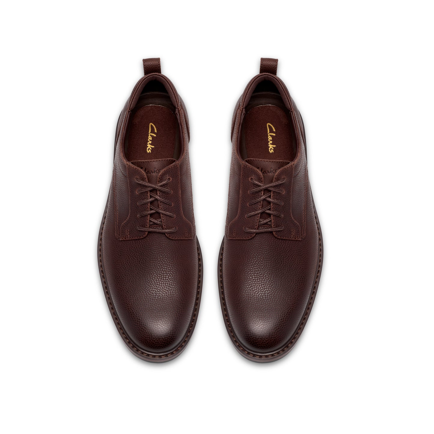 Clarks Aldwin2 Derby Brown Leather Shoes