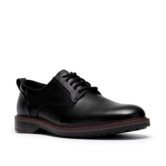 Clarks Aldwin2 Derby Black Leather Shoes