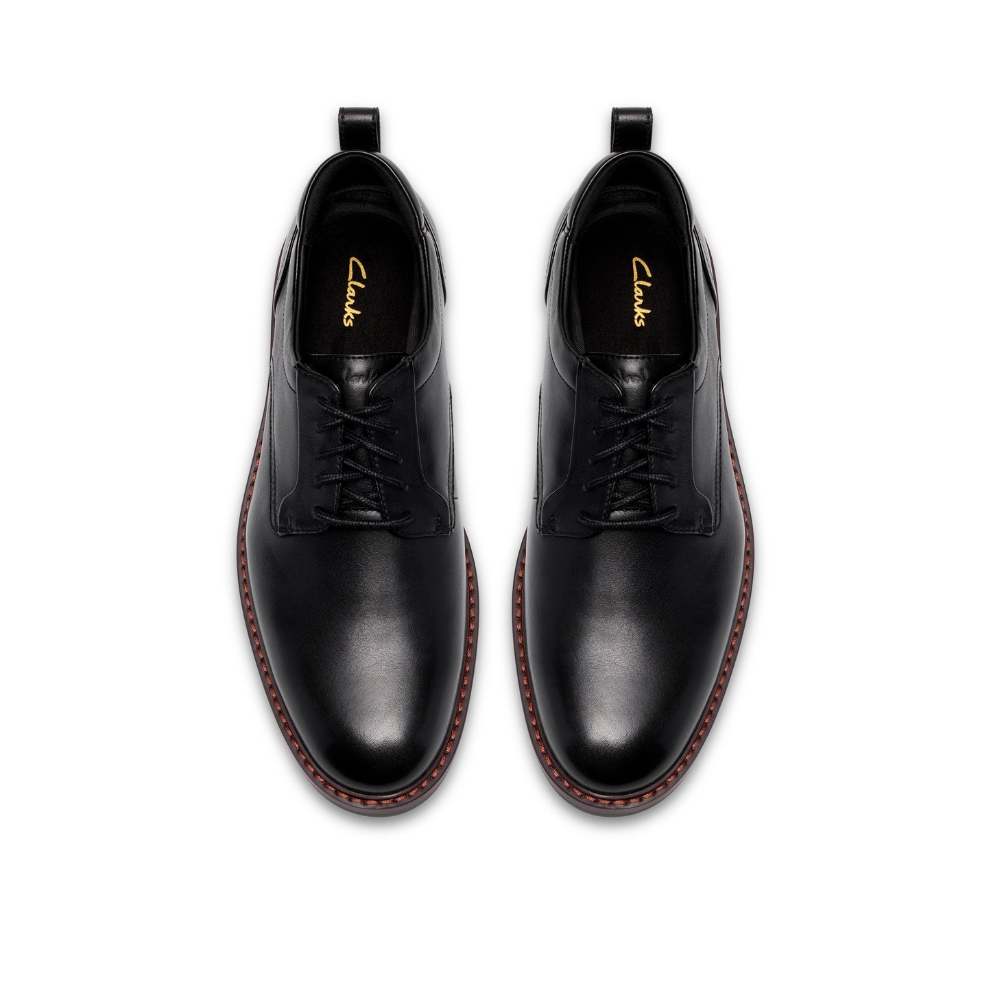 Clarks Aldwin2 Derby Black Leather Shoes
