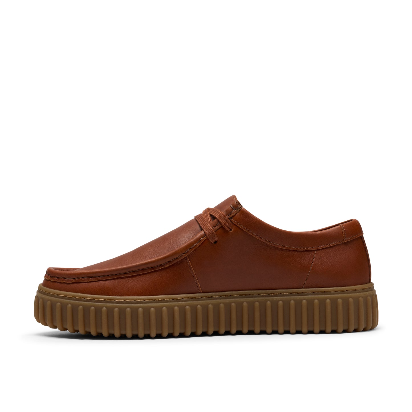 Clarks Torhill Lo Dark Tan Leather Shoes