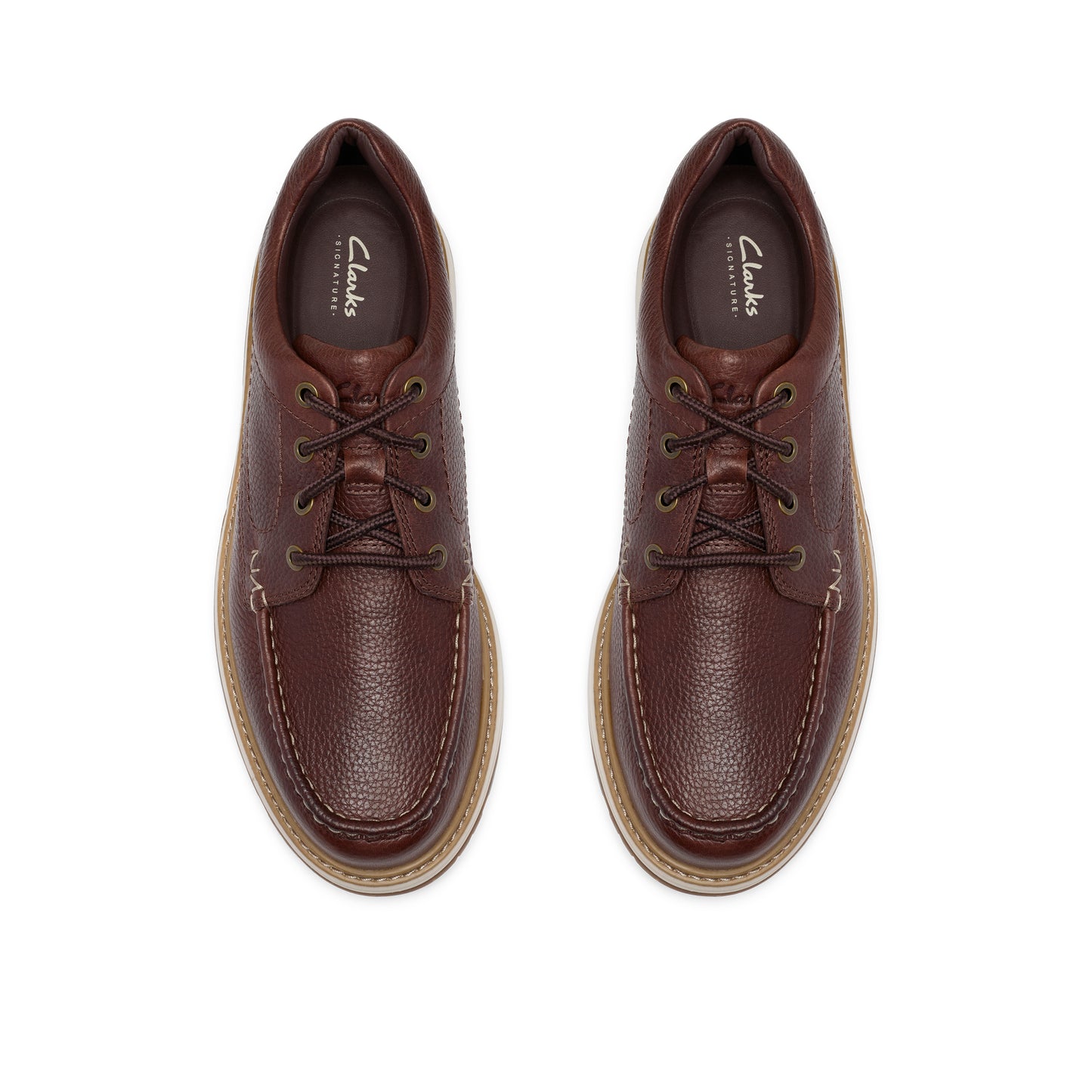 Clarks Melbury Lace Dark Brown Leather Shoes