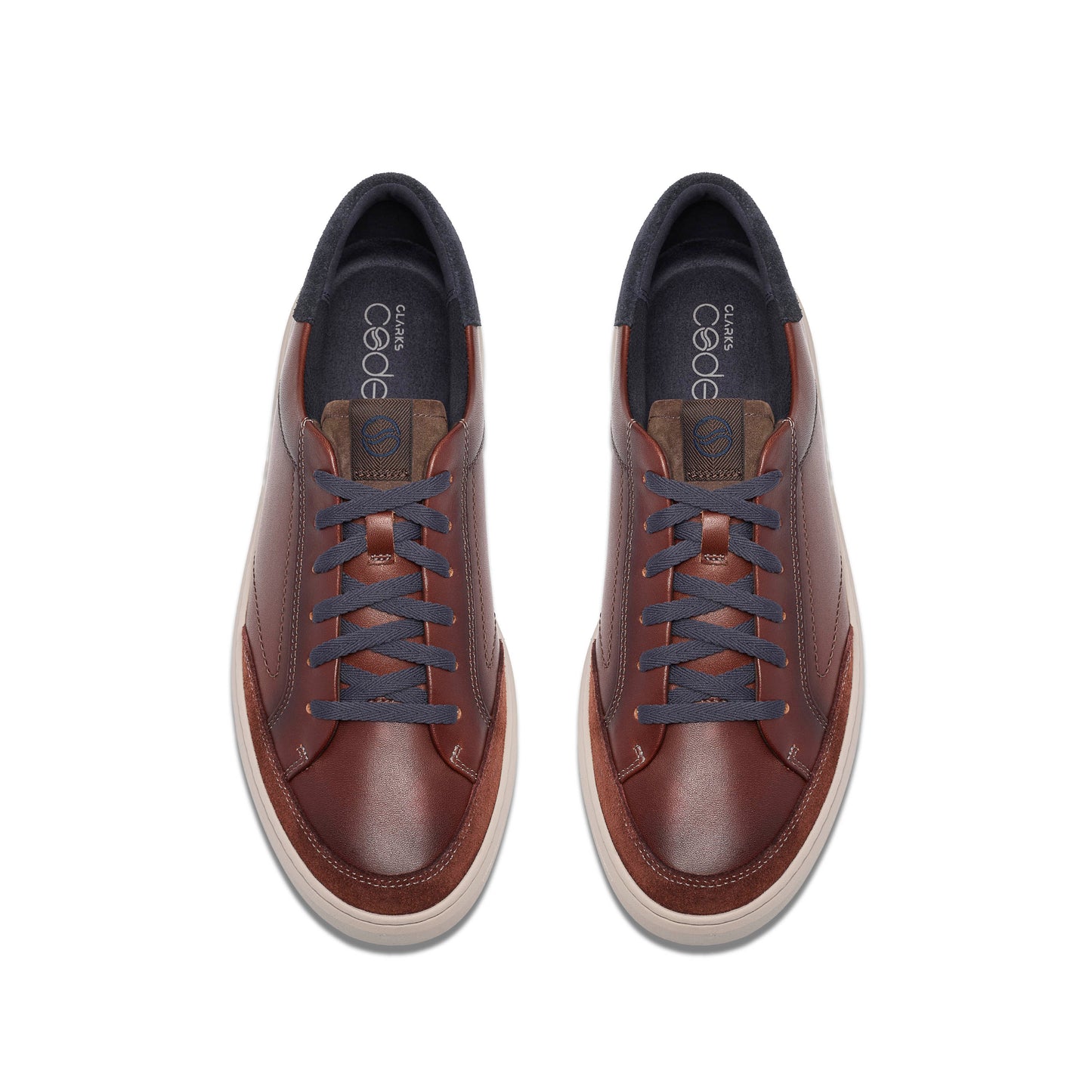 Clarks Code C Tie Mahogany Leather Shoes