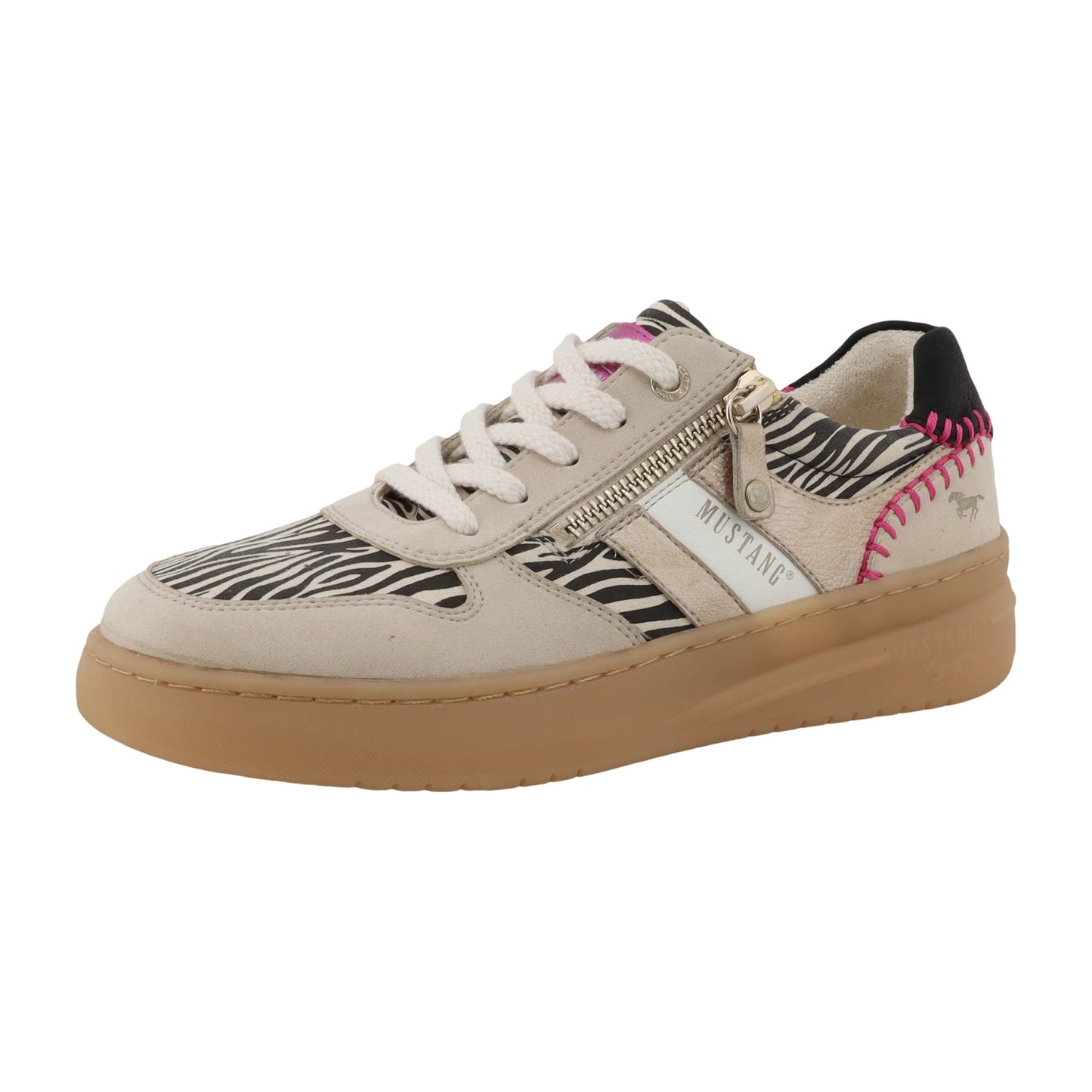 Mustang 26M0362 00400 Black Beige Trainers