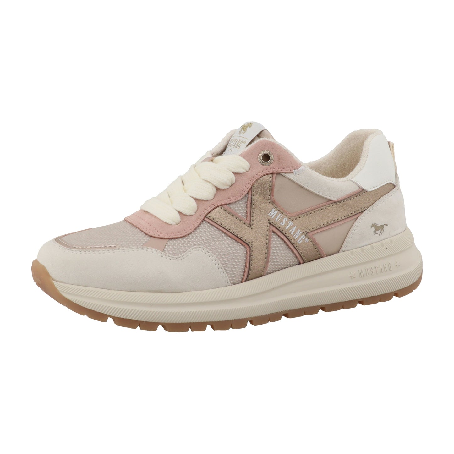 Mustang 26M0702002 01487 Cream-Gold Trainers