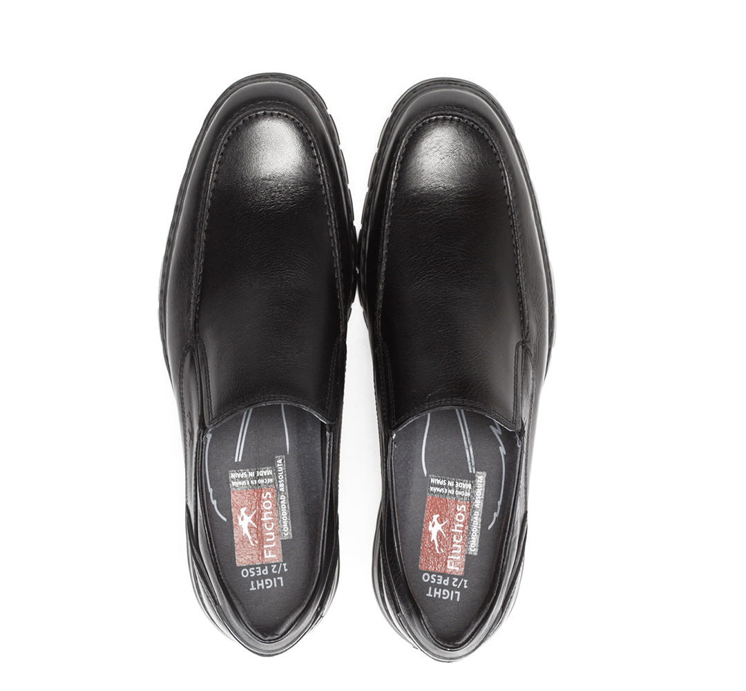 Fluchos 9144 Salvate Black Graphite Stk Black Casual Shoes
