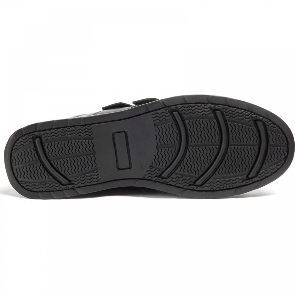 Pod Aran Double Strap Black Shoe