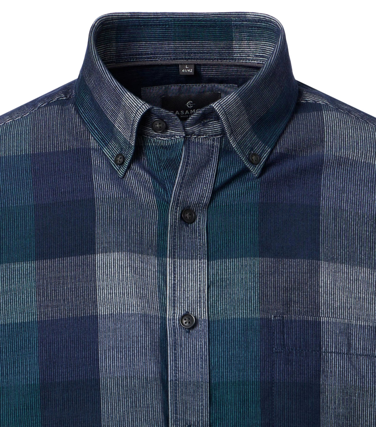 Casa Moda 126132060 300 Green Mileu Casual Shirt