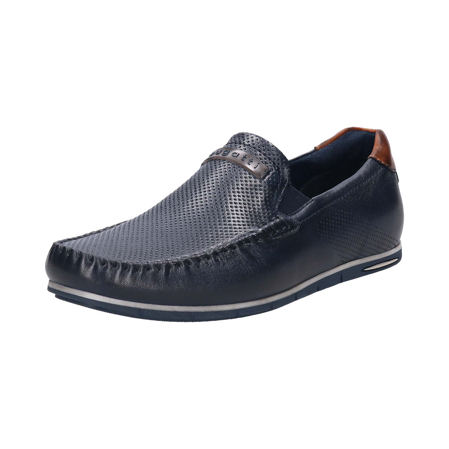 Bugatti 321-A2X6G-4000-4100 Dark Blue Slip On