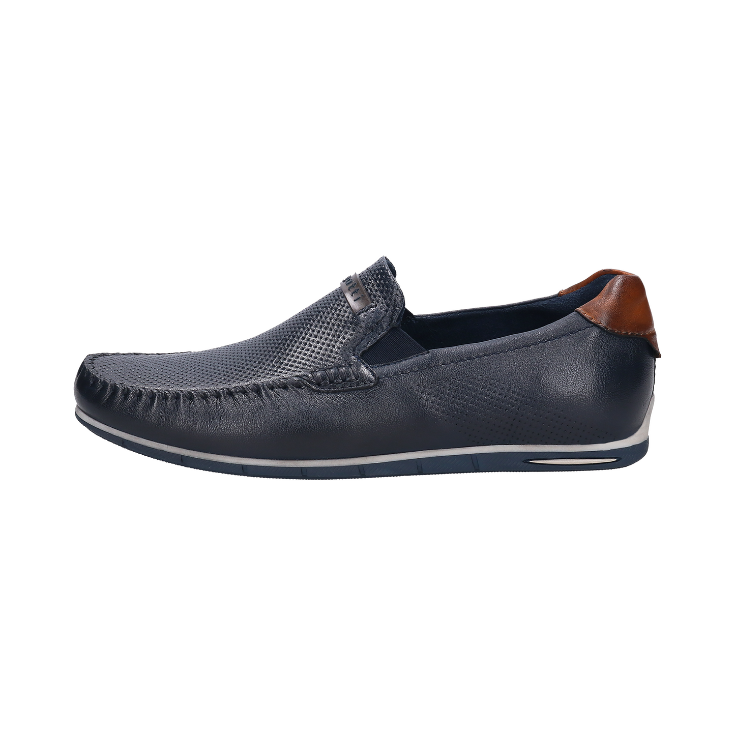Bugatti 321-A2X6G-4000-4100 Dark Blue Slip On