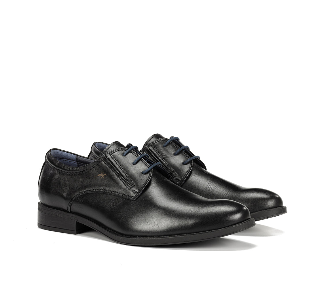 Fluchos 8410W Memory Black Extra Wide Black Casual Shoes