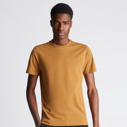 Remus Uomo 53121A 54 Mustard Brown Plain T-Shirt