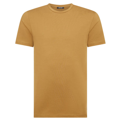 Remus Uomo 53121A 54 Mustard Brown Plain T-Shirt