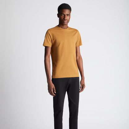 Remus Uomo 53121A 54 Mustard Brown Plain T-Shirt