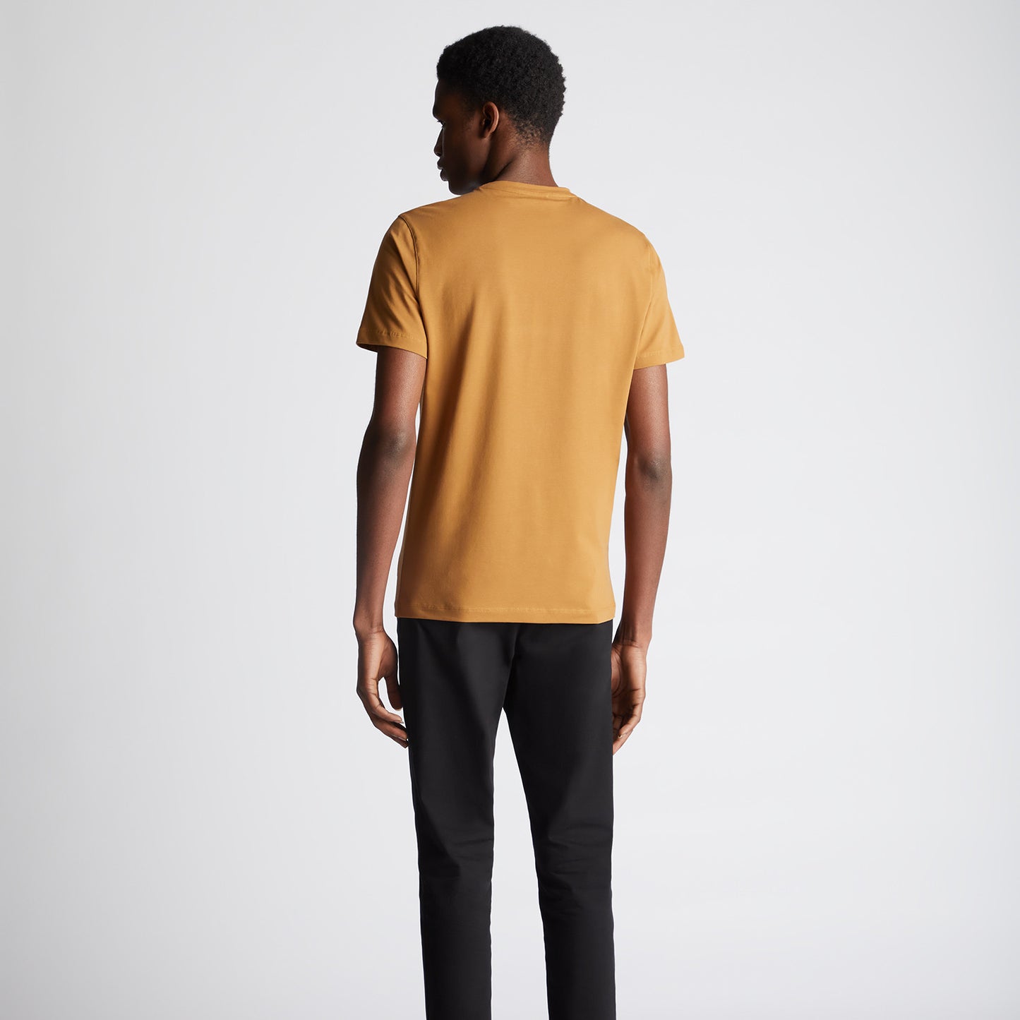 Remus Uomo 53121A 54 Mustard Brown Plain T-Shirt