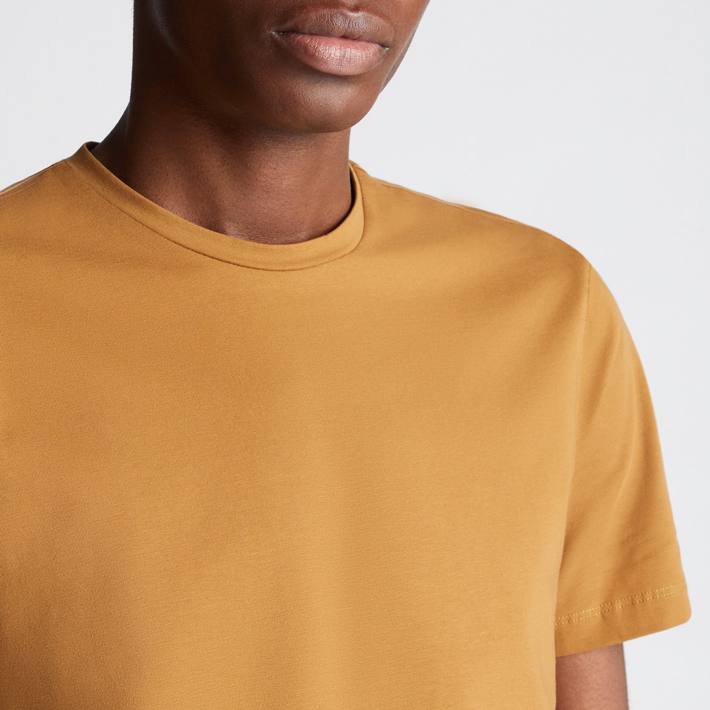 Remus Uomo 53121A 54 Mustard Brown Plain T-Shirt