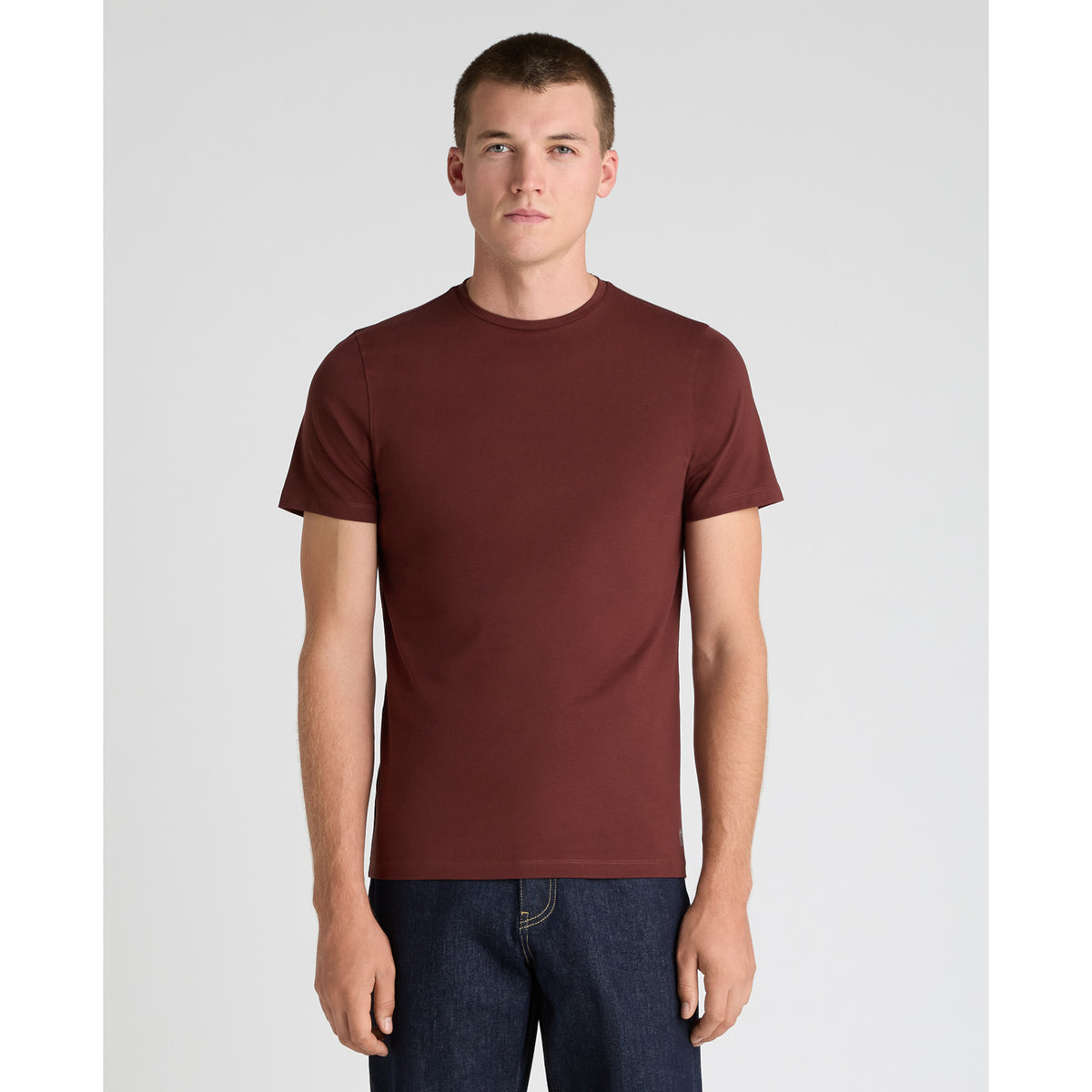 Remus Uomo 53121A 59 Dark Blue Red Plain T-Shirt