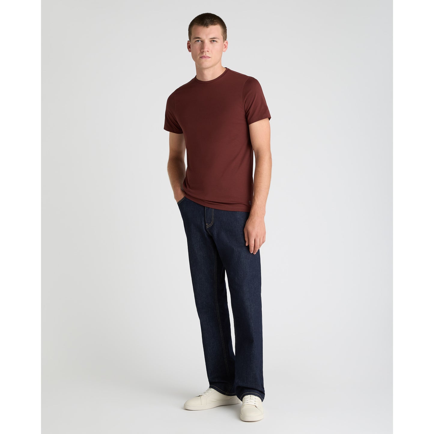 Remus Uomo 53121A 59 Dark Blue Red Plain T-Shirt