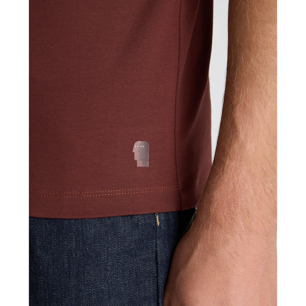 Remus Uomo 53121A 59 Dark Blue Red Plain T-Shirt