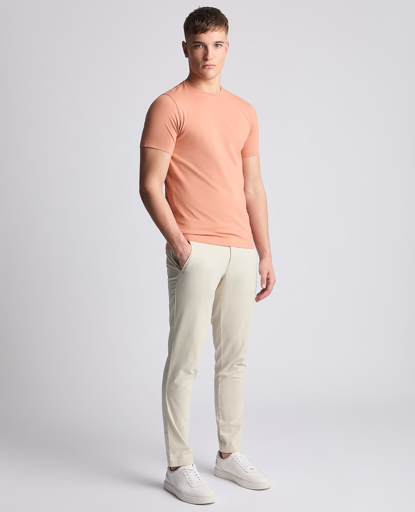 Remus Uomo 53121A 625 Salmon Plain T-Shirt