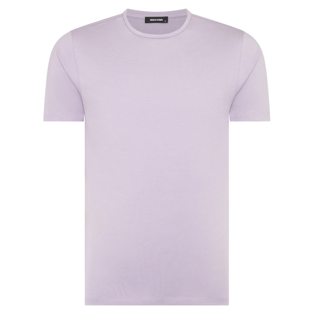 Remus Uomo 53121A 72 Lavender Grey Plain T-Shirt