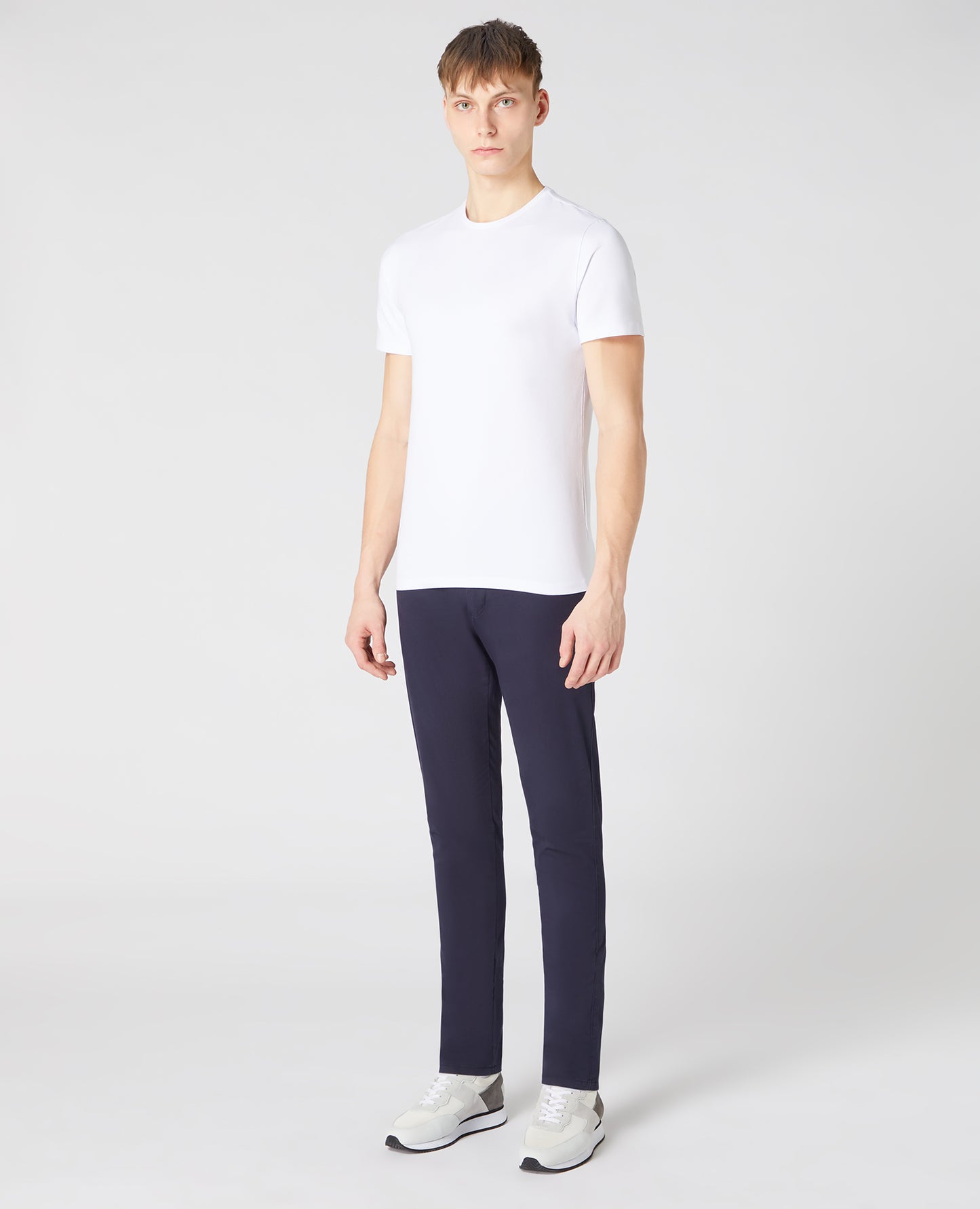 Remus Uomo 53121 01 White Plain T-Shirt