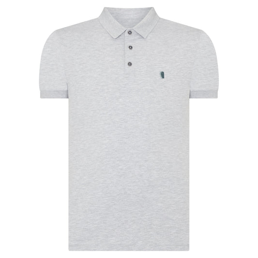 Remus Uomo 53122A 02 Light Grey Short Sleeve Polo Shirt