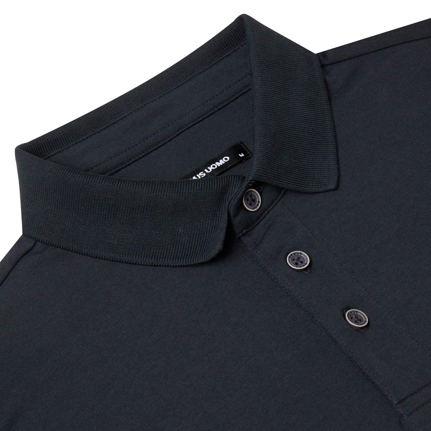 Remus Uomo 53123A 09 Charcoal Long Sleeve Polo Shirt